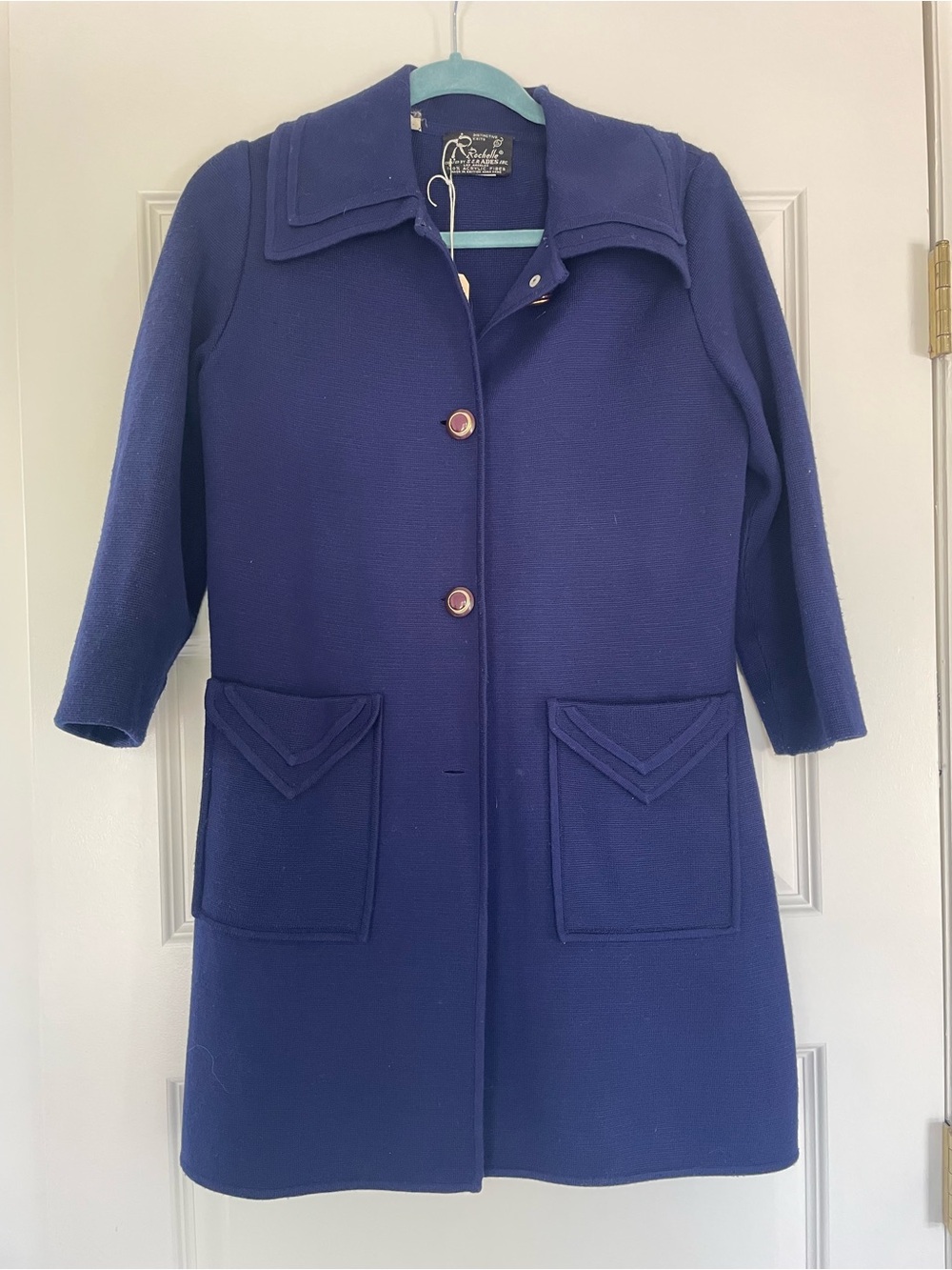 Rochelle Vintage Blazer in Deep Blue